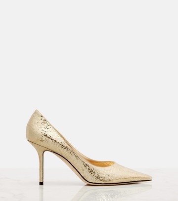Jimmy Choo Love 85 metallic-effect pumps