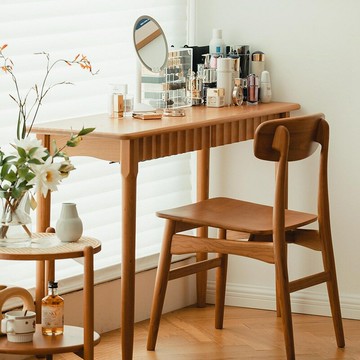 附發票/免運 櫻桃木書桌日式北歐長條桌閱讀桌中古帶抽屜超窄書桌40cm寬小戶型 YJ/AL 公司貨 快速出貨