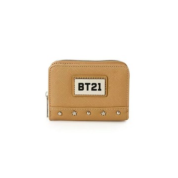 BT21 率性搖滾 短夾-棕色