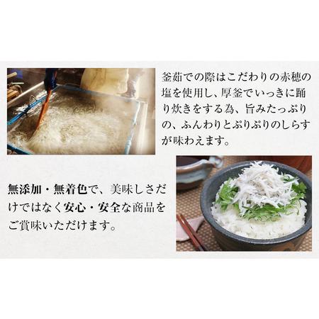 ふるさと納税 紀州湯浅湾直送！海の恵　茹でたて釜揚げしらす　500g　 和歌山県那智勝浦町