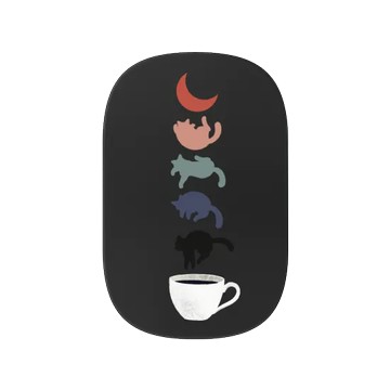 固架 MAX- MagSafe 兼容 黑 - ilovedoodle (Lim Heng Swee) - Coffee Cat: 深夜手沖