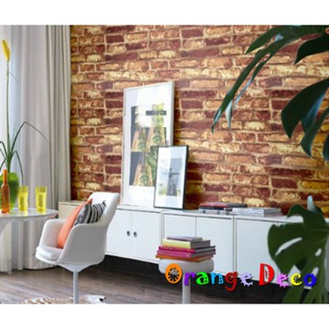 【橘果設計】磚紋風格 自黏壁紙 10米長 多款可選 DIY組合壁貼牆貼室內設計裝潢