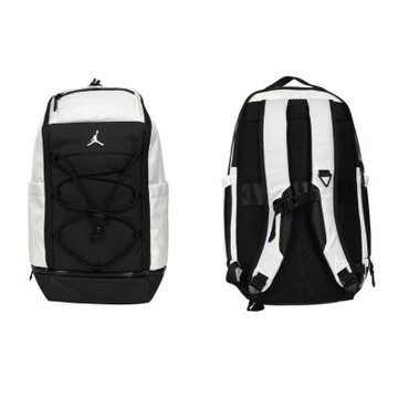 NIKE JORDAN JERDEY雙肩後背包-雙肩包 肩背包 旅行包 JD2533003AD-001 白黑
