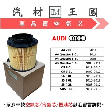 【LM汽材王國】空氣芯 奧迪 AUDI A4 3.2 A5 Q5 S4 S5 08後 C16114 引擎 濾網 濾心