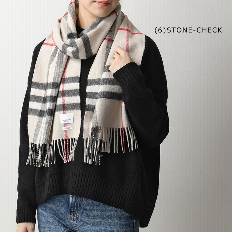 BURBERRY バーバリー マフラー GIANT CHECK CASHMERE SCARF レディース 