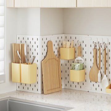 【AOTTO】多用途組裝收納洞洞板置物架(洞洞板 收納架 置物架)