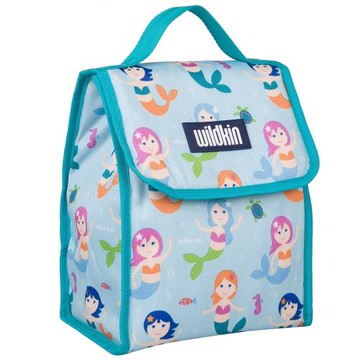 美國 Wildkin 55081 小美人魚 直立式午餐袋/便當袋/保溫袋(3歲以上)