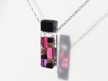 日式玻璃（Yes to [Mini] [Peach]） 鍊式項鍊 [可改香吊墜] [棉線，銀925可選] [定做]