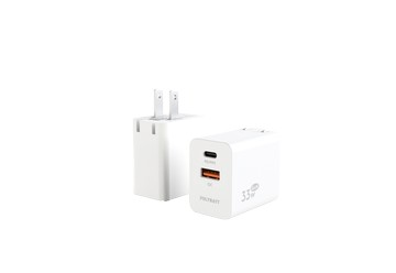 [亞瑟3C] PolyBatt 台灣 GAN02-33W 氮化鎵快速充電器-白色 (盒損福利品)