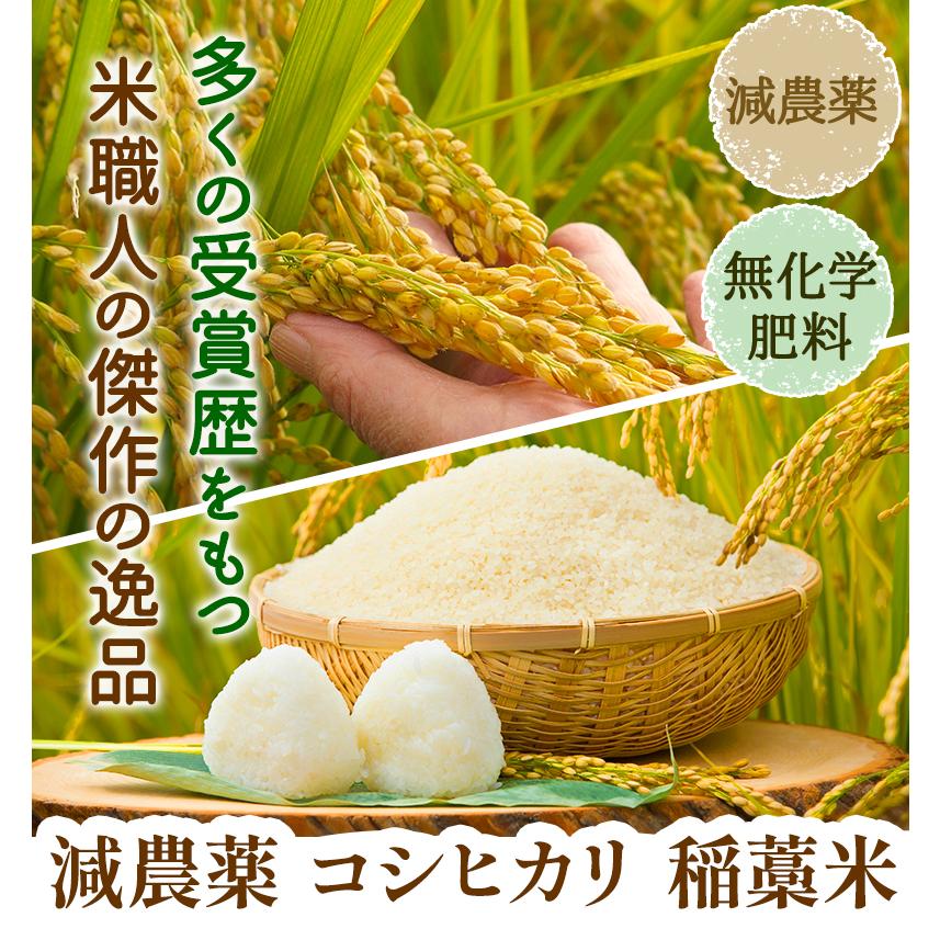 米 2kg コシヒカリ 「稲藁米」特別栽培米 減農薬（農薬使用量5割以上削減）令和5年福井県産 送料無料
