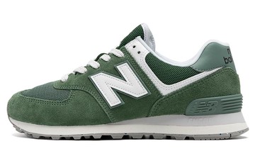 NEW BALANCE 574 SHOES GREEN WHITE
