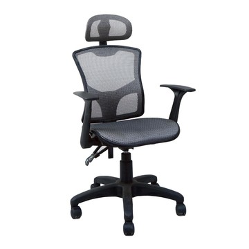 收納王妃 台灣製造 透氣辦公椅 EL-33  46 x 64 x 120cm  黑色