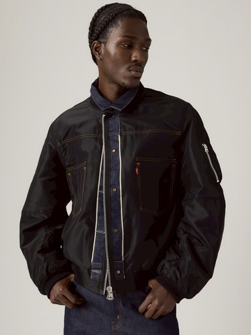 Levi’s® X Sacai 男女同款 雙面丹寧牛仔飛行員外套 人氣新品