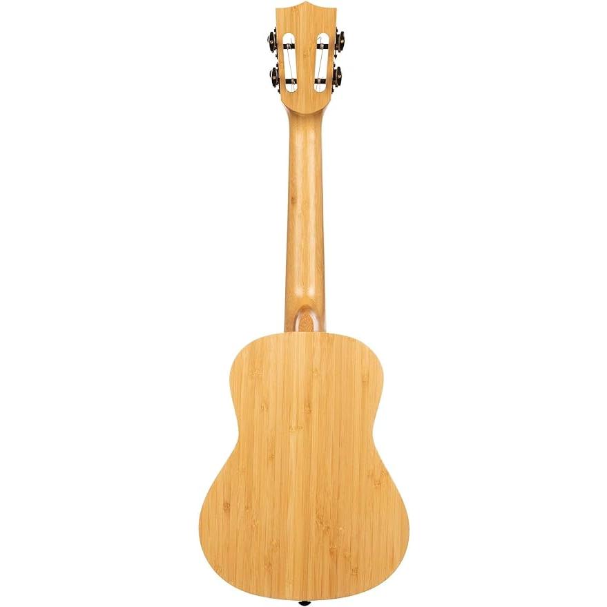 Kala KA-BMB-C All Solid Bamboo Concert Ukulele, Gray Sonoma Case Bundle