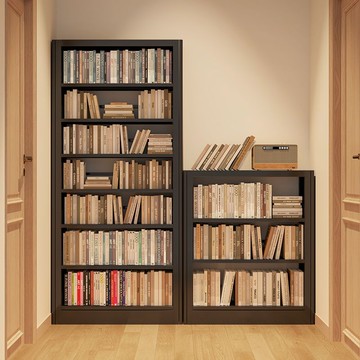 開發票 書櫃 書架 清倉家用鋼制書架圖書館落地收納架客廳書房置物架鐵藝多層儲物架