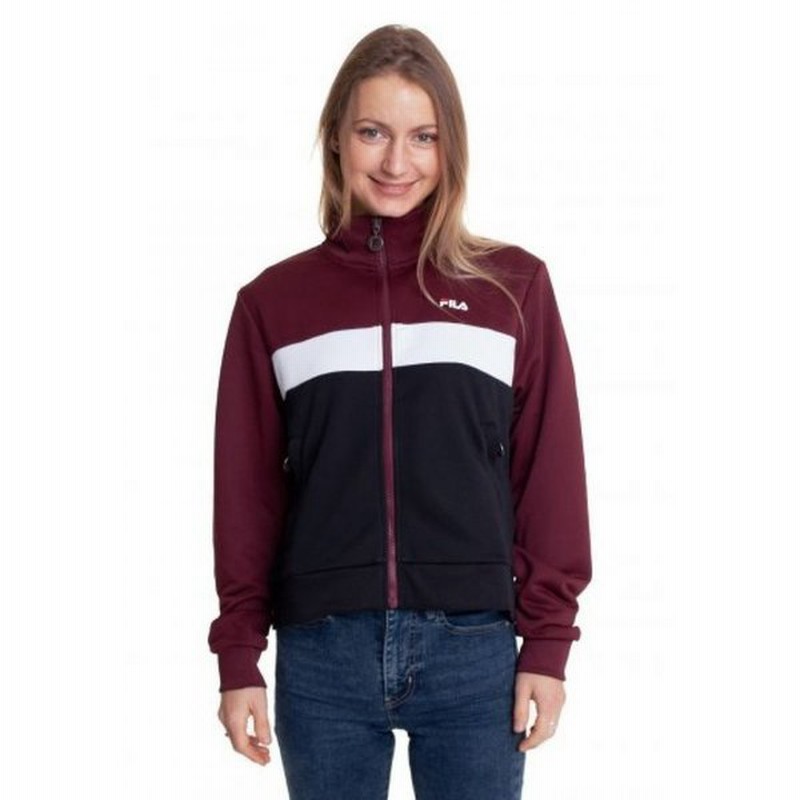 フィラ Fila レディース ジャージ アウター Samah Track Tawny Port Black Bright White Track Jacket Burgundy 通販 Lineポイント最大0 5 Get Lineショッピング