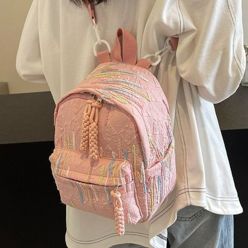 背包🎀 高級感雙肩背包女新款潮時尚單肩背包女ins洋氣百搭單肩挎包