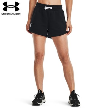 【UNDER ARMOUR】UA 女 Rival Fleece 短褲-優惠商品