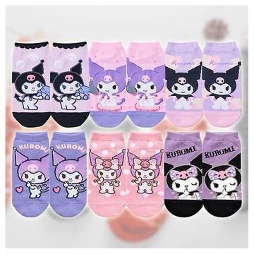 ONEDER 旺達棉品~酷洛米直版襪(1雙入) 款式可選