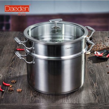 戴德18/10不銹鋼單層蒸鍋雙層蒸籠三層加厚底燉湯鍋家用鍋具