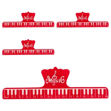 樂譜夾 書夾 紅色  大  4個