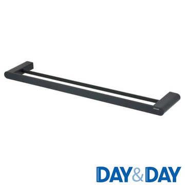 DAY&DAY 輕奢簡約 60cm雙桿毛巾架 深空灰