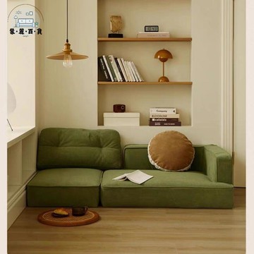 免運 公司貨 附發票 可拆洗布藝沙髮 日式北歐小戶型可拆洗布藝沙髮閱讀書房公寓客廳臥室轉角可躺沙髮工廠現貨直銷 全館九折 售後保障 店長新品推薦 5m116