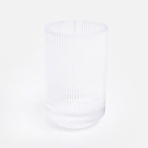 克萊歐直紋玻璃漱口杯