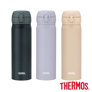 【THERMOS膳魔師】不鏽鋼漸層超輕量彈蓋真空保溫瓶500ml (JNL-504新色)