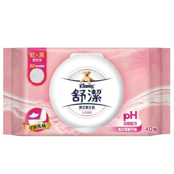 舒潔女性濕式衛生紙40抽