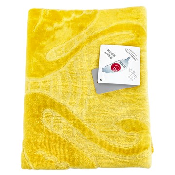 來福牌 永浴愛河枕巾 100%棉 台灣製  黃色  51 x 76cm  1件