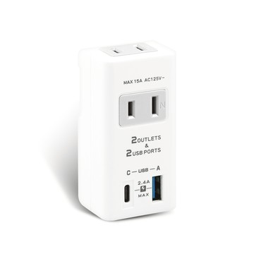 [寶旺旺]聖岡科技 USB-TYPE C+2分接插座TNT-56U