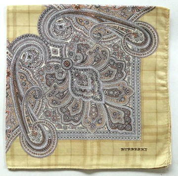 Burberry 復古手帕圖案佩斯利禮品 21 x 21 英寸