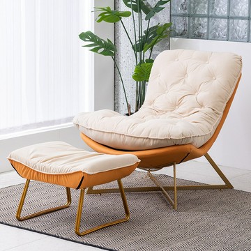 免運 輕奢沙發椅懶人沙發椅網紅休閑沙發椅臥室客廳單人陽臺舒適躺椅