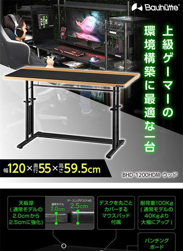 ミドルタイプ HD Bauhutte BHD-1200HDM-BK