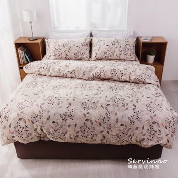 絲薇諾 MIT精梳棉60支 四件式兩用被床包組(微風呢喃-加大6尺)