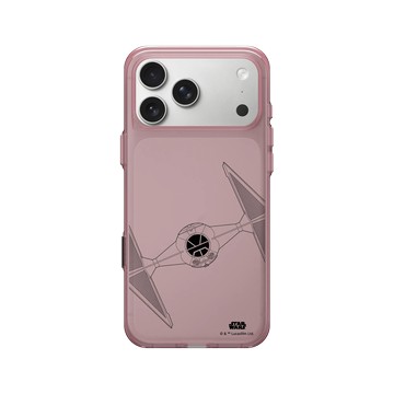 iPhone 17 Pro Max Clear (相機按鈕) 晶醺玫 - 迪士尼-星際大戰 Star Wars - 鈦戰機-線條黑