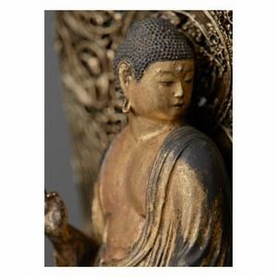 Amazon.co.jp: イスム TanaCOCORO(掌) 仏像 みかえり阿弥陀 ポリ