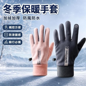 【臺灣出貨】冬季滑雪手套電動車加絨加厚保暖騎行防水防風寒防滑戶外防雨 羊毛毛絨 發熱德絨登山手套 騎車手套 觸控防寒手套