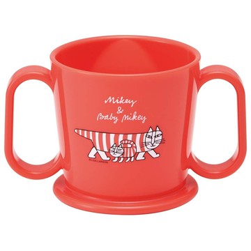 日本製 SKATER Lisa Larson 雙把手水杯 200ml 練習杯 學習杯 兒童水杯＊夏日微風＊