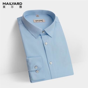 MAILYARD/美爾雅長袖襯衫 純棉商務休閑男士秋冬雙層保暖襯衣 880