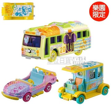 『 單位日貨 』新年 2016日本正版 TOMY TOMICA 迪士尼 樂園 限定 米妮 米奇 合金 小車 全3款