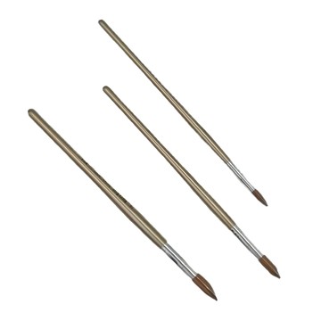 Macro Wave 馬可威 羊毛水彩筆 圓 Set  1組  8號 + 12號 + 16號