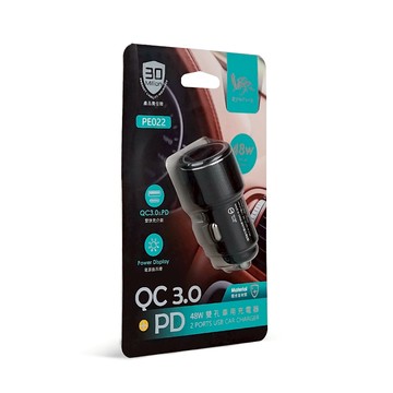 【現貨】車充 車用充電器 48W PD雙孔車用充電器 汽車車充 USB+Type-C 車用 興雲網購旗艦店