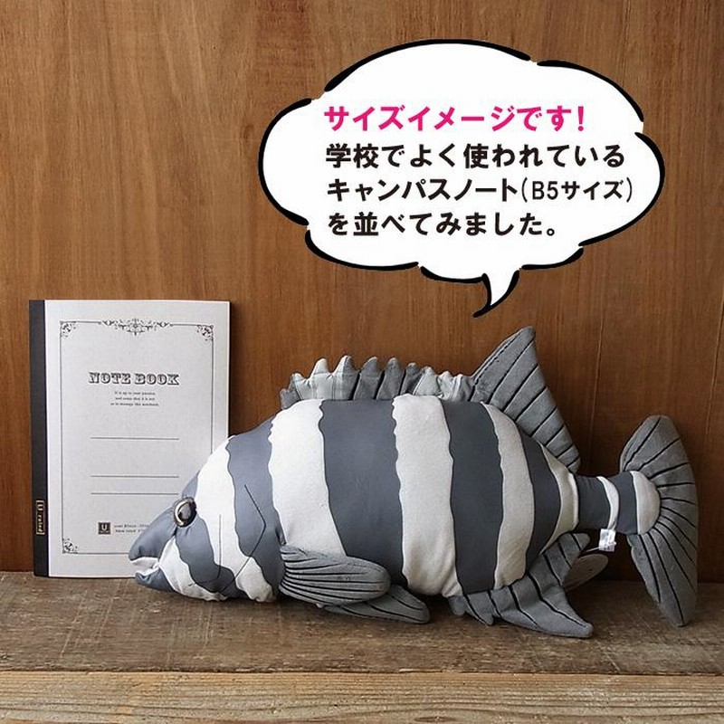 2025新発 ぬいぐるみ】魚 イシダイ 釣り人 TST さかな 本物 リアル 動物