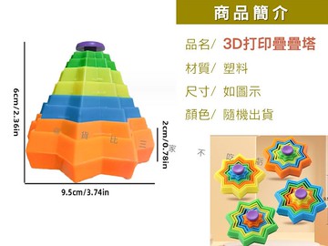3D打印疊疊塔 創意模型 流星體 減壓 學生獎品 地攤玩具 交換禮物 辦公 解壓螺旋八角星 蘿卜玩具 創意模型星星