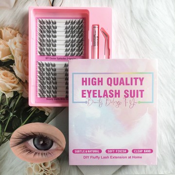 💥自然款假睫毛💥假睫毛膠水款套裝大容量大臉貓假睫毛清透感十足縴長上鏡靈動自然款自貼假眼睫毛 OFRG