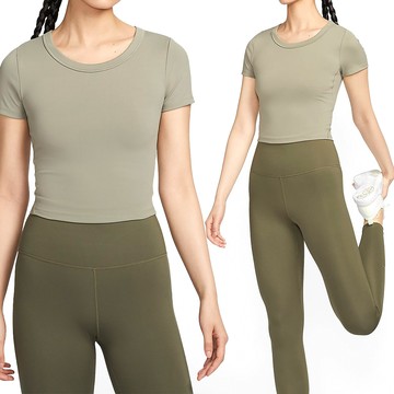 Nike AS W NK One Fitted DF SS Top 女款 綠色 休閒 短袖 上衣 FN2805-320