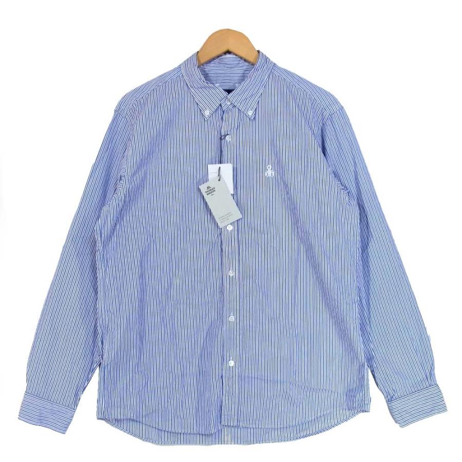 SOPHNET. ソフネット SOPH-200031 THOMAS MASON トーマスメイソン BASIC B.D SHIRT ベーシック ストライプ  シャツ ブルー系 XL【新古品】【未使用】【中古】 | LINEブランドカタログ