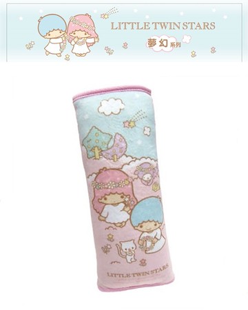 權世界@汽車用品 雙子星 夢幻系列 安全帶保護套舒眠枕 1入 PTSD002P-01